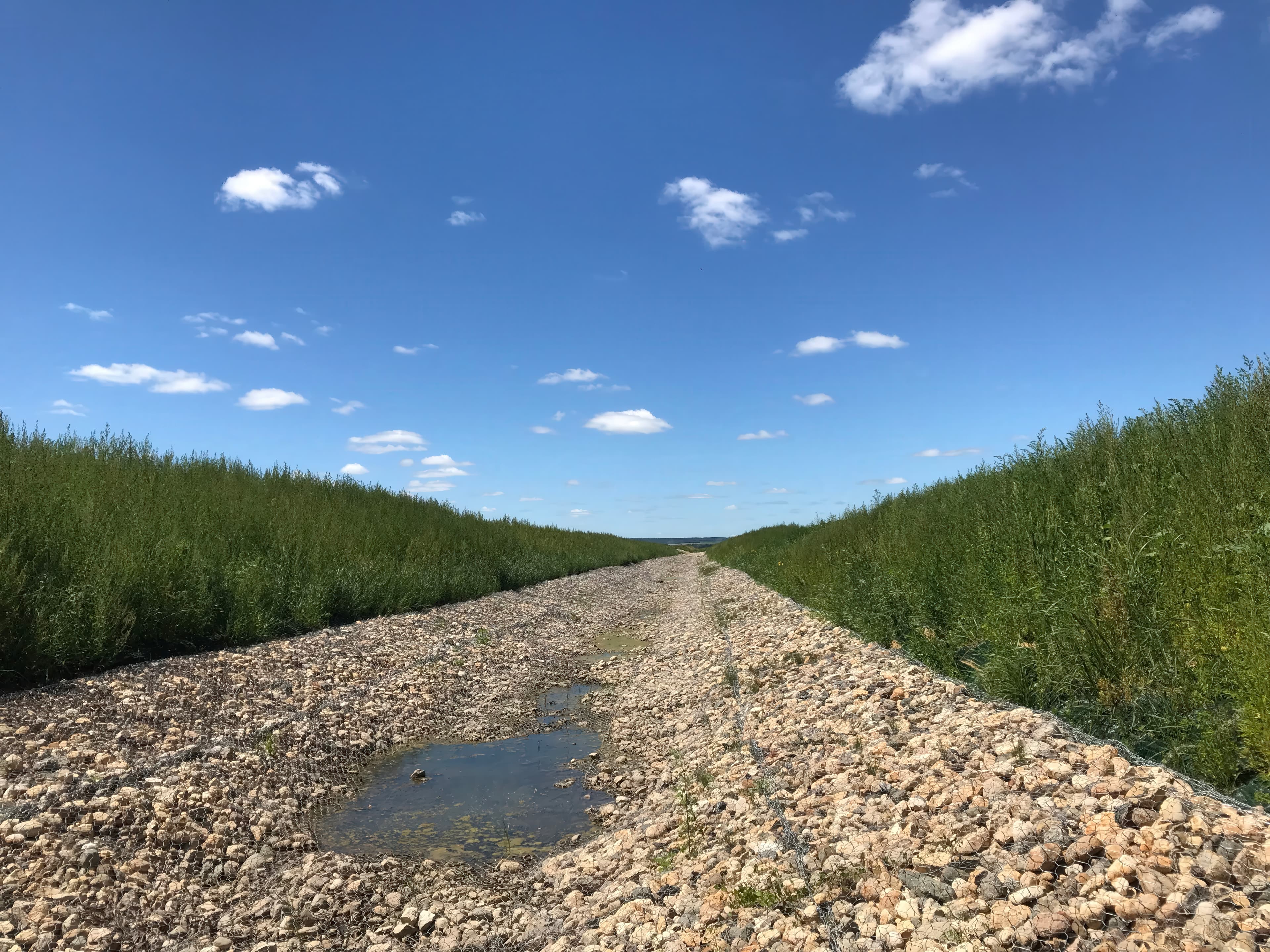 Flood protection for Reinland Drain in Manitoba