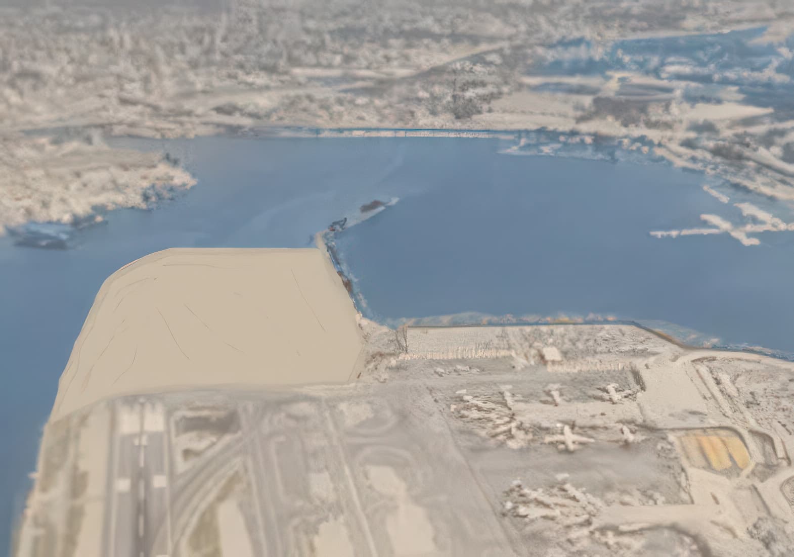 Prefabricated vertical drains were installed through the sand fill into the clay to about 25 m depth on a 1.2 m triangular grid to accelerate consolidation.