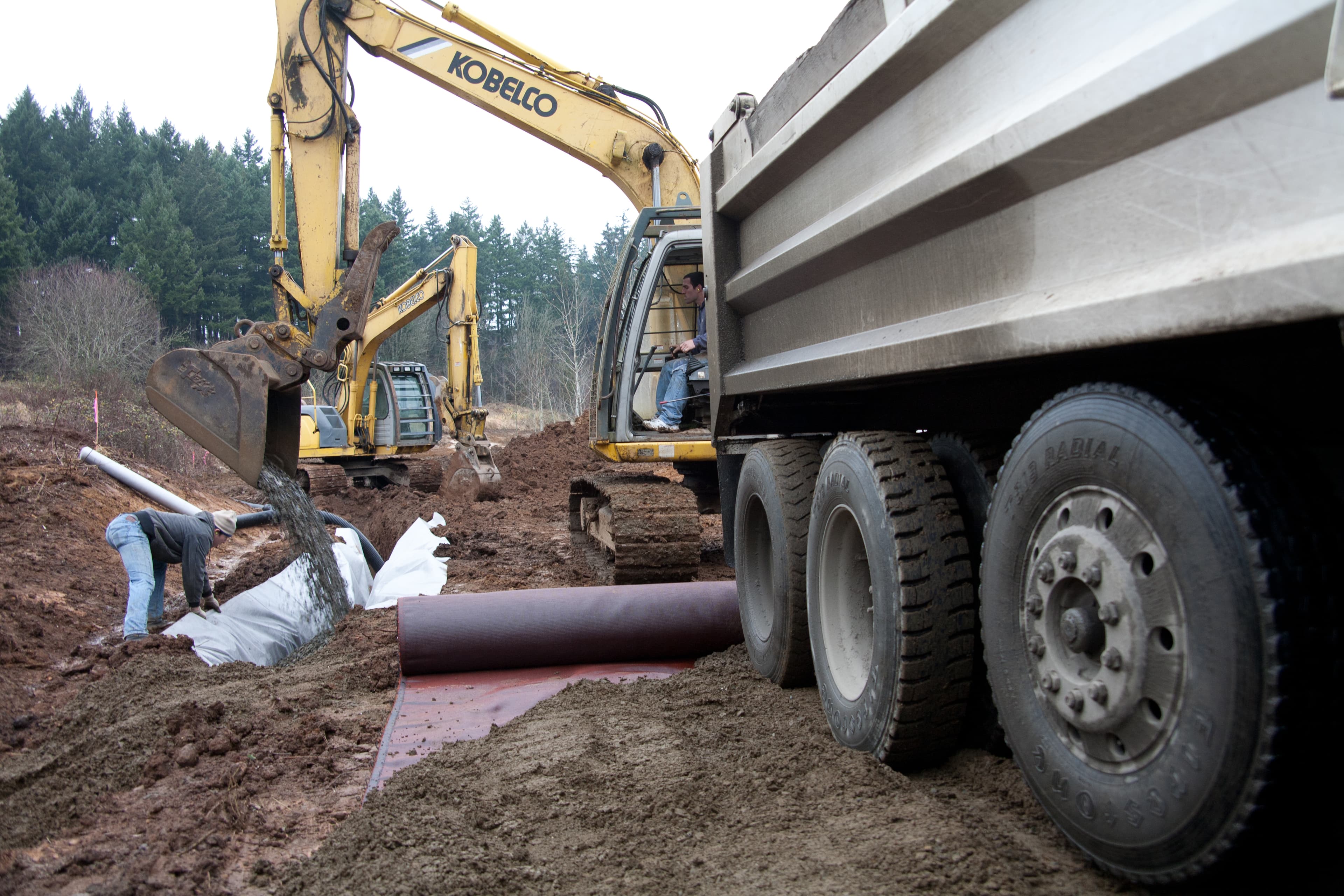 Slope stabilization and moisture control on Old Pacific Highway